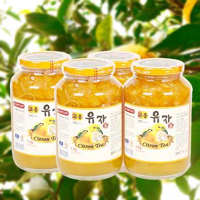 고흥 유자청 4KG ( 1kg x 4병 )