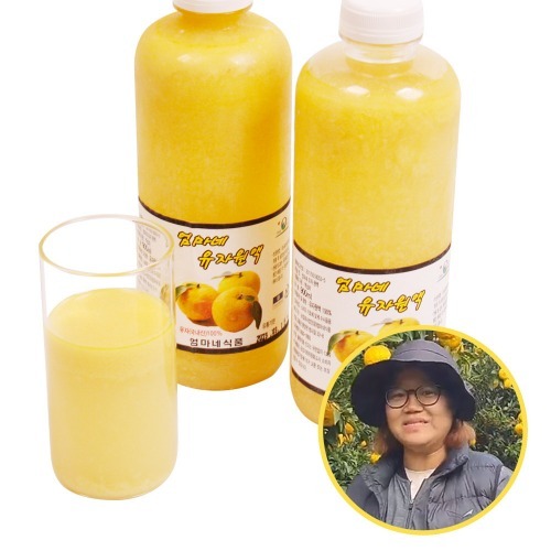 고흥 100% 유자원액 900ml x 2병